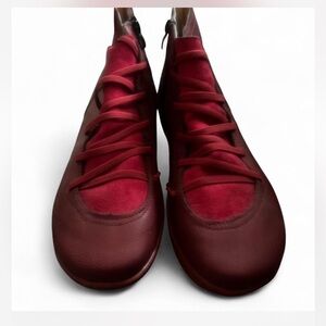 Red Lace-Up Shoes